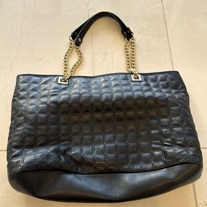 Black Leather Tote